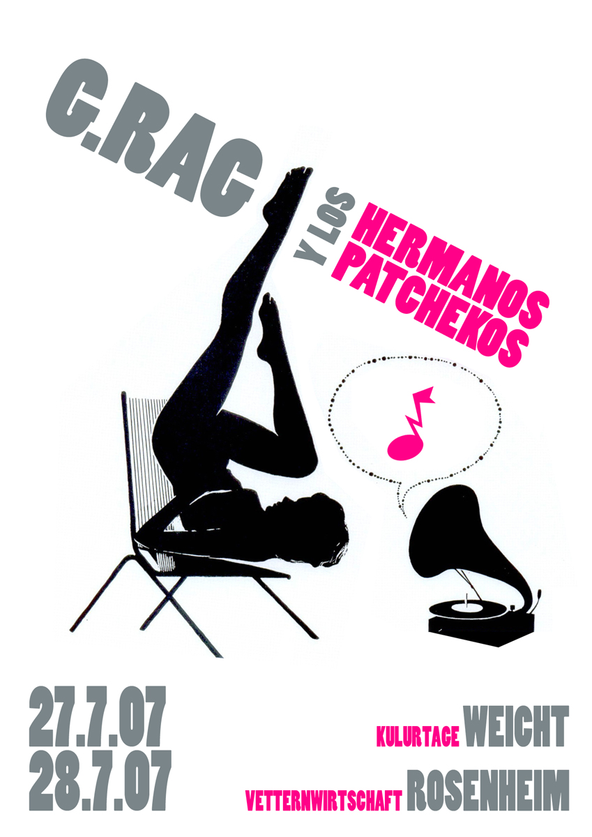 Flyer: G.Rag y los Hermanos Patchekos, Weicht, Rosenheim, 2007