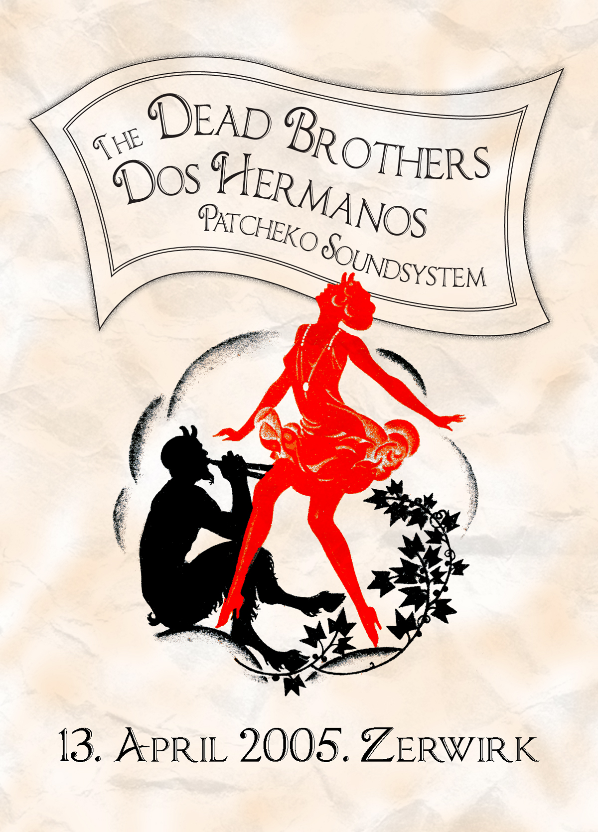 Flyer: Dos Hermanos + Dead Brothers, Zerwirk, 2005