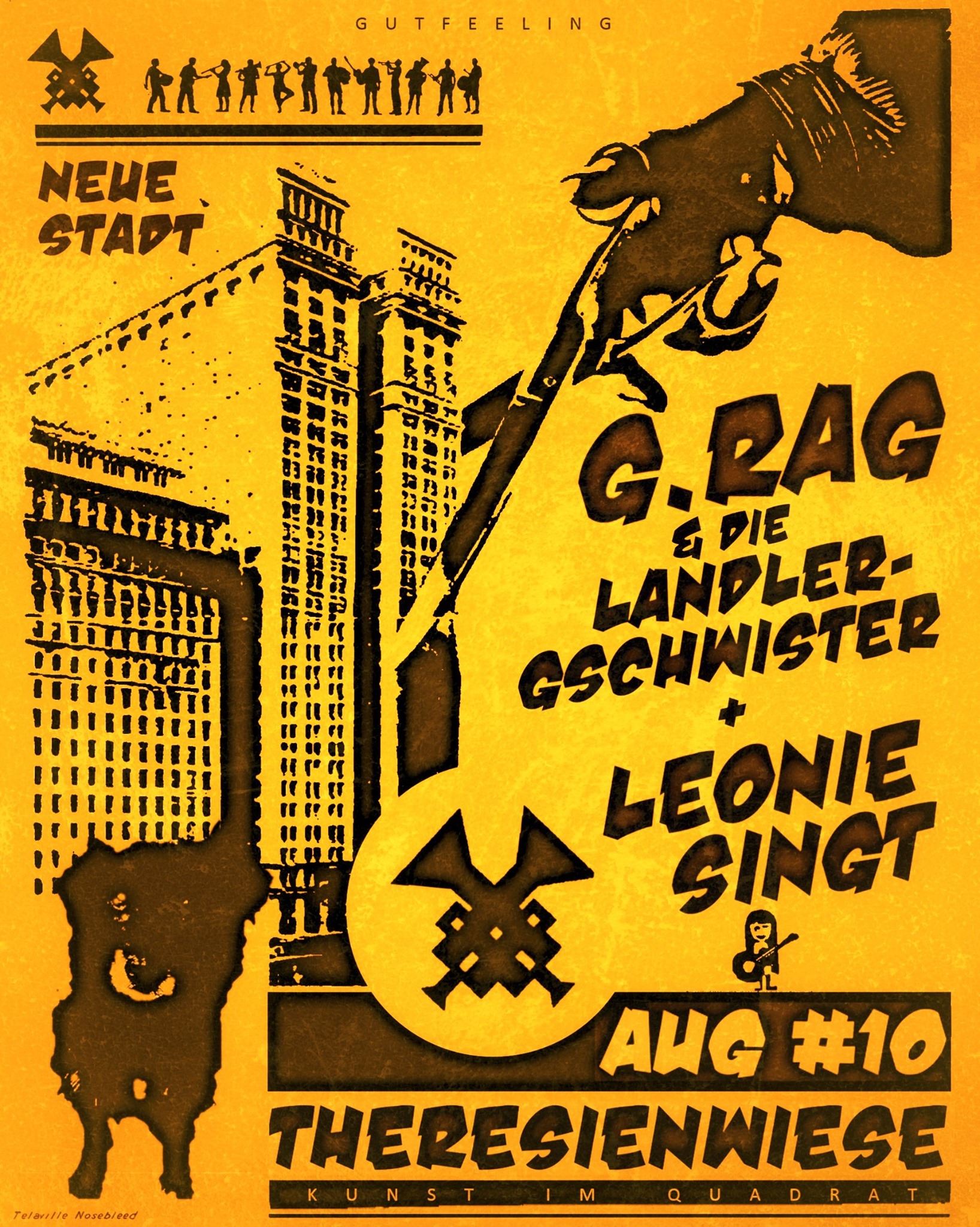 10. August: G.Rag & die Landlergschwister & Leonie singt - KUNST IM QUADRAT